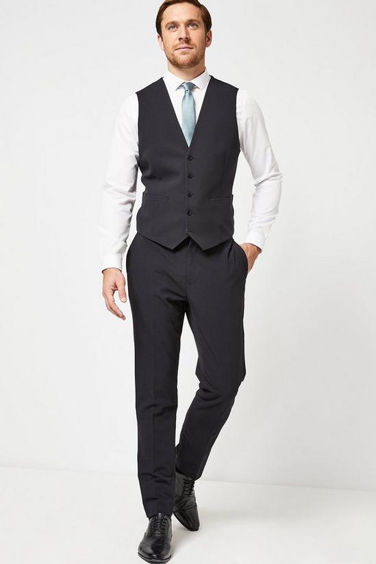 Burton Black Essential Skinny Fit Stretch Waistcoat 1