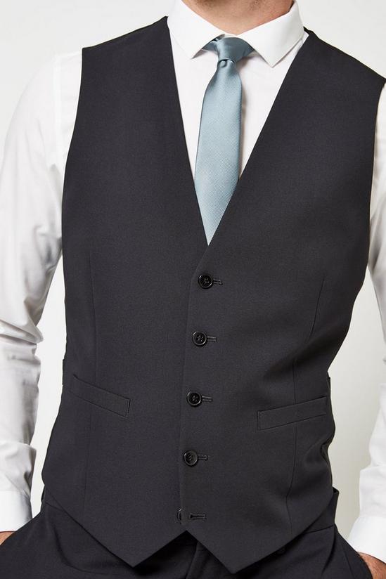 Burton Black Essential Skinny Fit Stretch Waistcoat 3