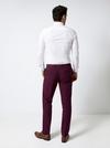 Burton Burgundy Stretch Skinny Fit Suit Trousers thumbnail 2