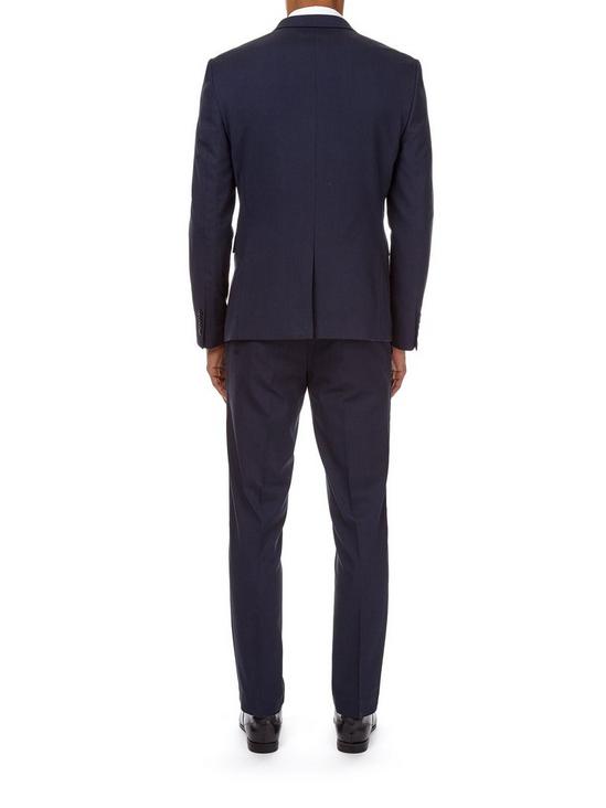 Burton Essential Navy Skinny Fit Suit Jacket 2