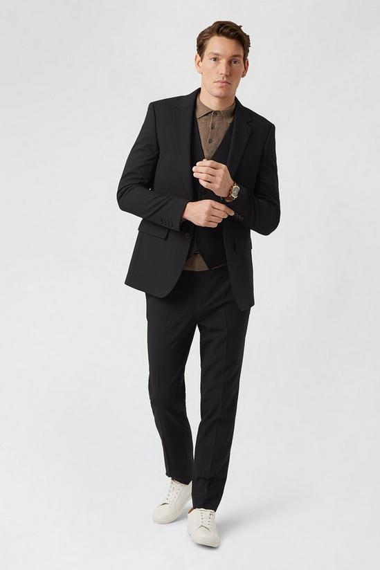 Burton Slim Fit Black Essential Suit Trousers 2