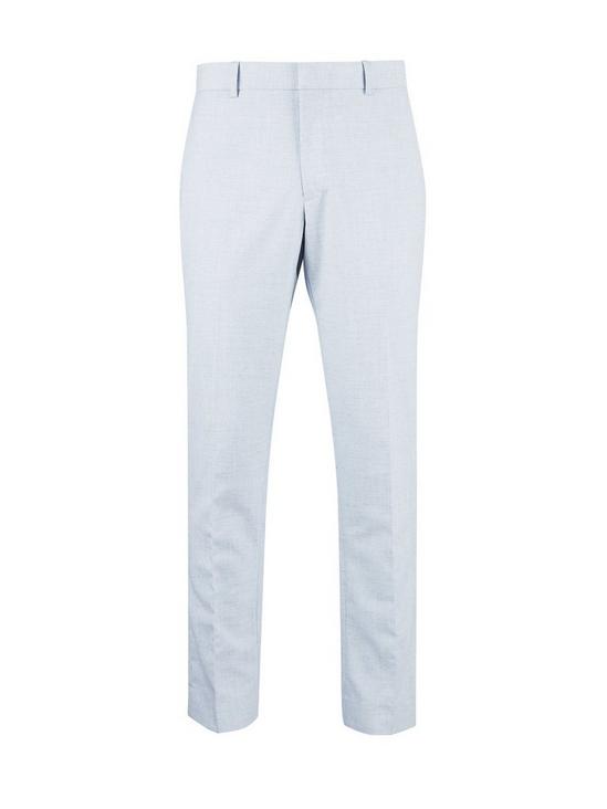 Burton Light Grey Skinny Fit Suit Trousers 2