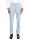Burton Pale Blue Slim Fit Textured Trousers thumbnail 1