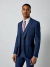 Burton Denim texture skinny fit suit jacket thumbnail 1