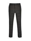 Burton Brown Saddle Skinny Fit Check Suit Trousers thumbnail 4