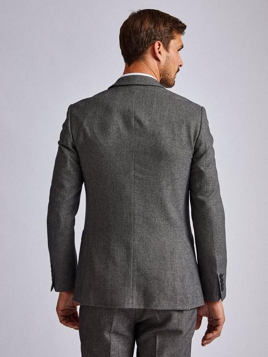 Burton Grey Birdseye Slim Fit Suit Jacket 2