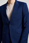 Burton Slim Fit Blue Texture Suit Jacket thumbnail 5