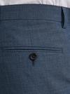 Burton Blue Jaspe Check Slim Fit Suit Trousers thumbnail 4