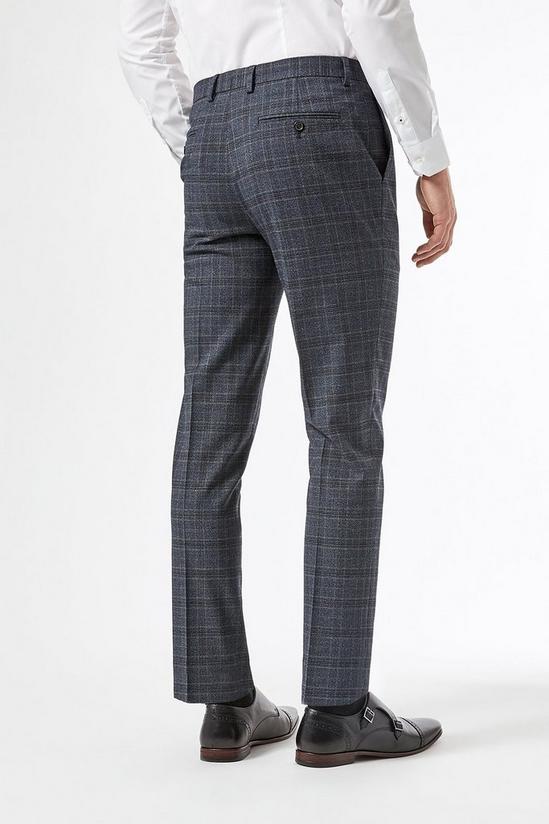 Burton Slim Fit Russet Pow Check Suit Trouser 3