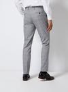 Burton Grey Highlight Check Slim Fit Suit Trousers thumbnail 2