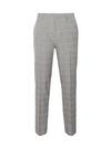 Burton Grey and burgundy check slim fit suit trousers thumbnail 4