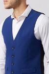 Burton Bright Blue Skinny Fit Suit Waistcoat thumbnail 3
