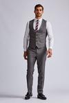Burton Grey Birdseye Slim Fit Suit Waistcoats thumbnail 2