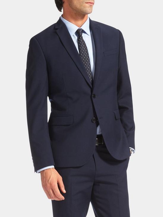 Burton Navy Essential Slim Fit Suit Jacket 4