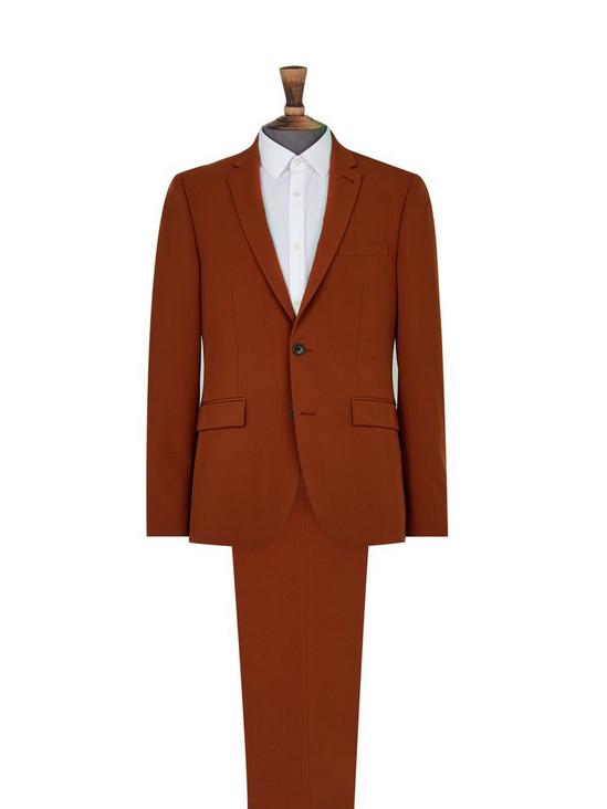 Burton Brown Skinny Fit Suit Jacket 4