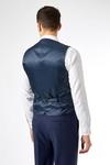 Burton Navy Marl Tailored Fit Suit Waistcoat thumbnail 3