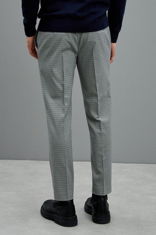 Burton Skinny Fit Aqua And Brown Dogtooth Suit Trousers 3