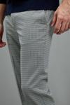Burton Skinny Fit Aqua And Brown Dogtooth Suit Trousers thumbnail 6