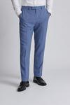 Burton Light Blue Microweave Slim Fit Suit Trousers thumbnail 1
