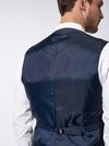 Burton Grey Blue Texture Tailored Fit Waistcoat thumbnail 2