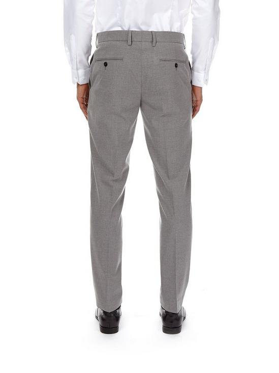 Burton Essential Light Grey Skinny Fit Suit Trousers 4