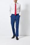 Burton Blue Texture Slim Fit Suit Trousers thumbnail 2