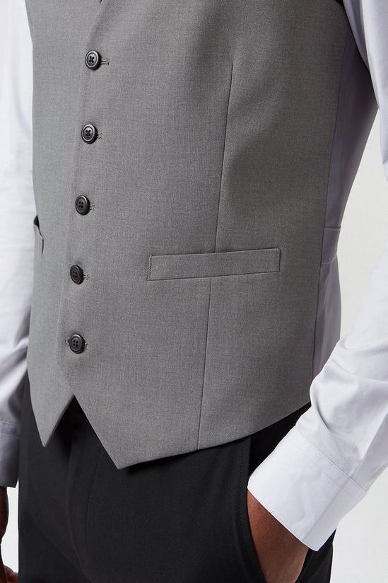 Burton Grey Essential Tailored Waistcoat 3