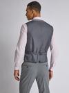 Burton Grey Micro Texture Tailored Fit Suit Waistcoat thumbnail 2
