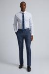Burton Blue Texture Slim Fit Suit Trousers thumbnail 2