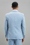 Burton Pale Blue Sharkskin Slim Fit Suit Jacket thumbnail 3