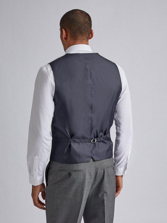 Burton Grey Jaspe Check Tailored Fit Suit Waistcoat 2