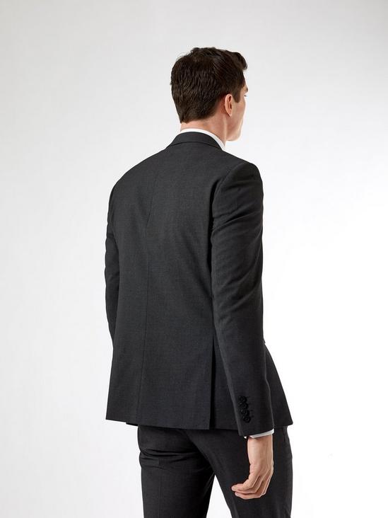Burton Charcoal Tailored Fit Essential Suit Jacket 2