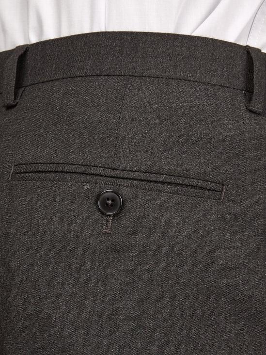 Burton Dark Grey Essential Slim Fit Suit Trousers 3