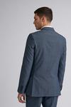 Burton Blue Jaspe Check Slim Fit Suit Jacket thumbnail 3