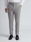 Burton Grey and Neutral Slim fit suit trousers thumbnail 1