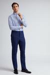 Burton Blue Self Check Tailored Fit Suit Trousers thumbnail 1