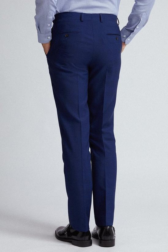 Burton Blue Self Check Tailored Fit Suit Trousers 2