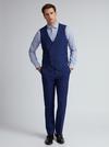 Burton Blue Self Check Tailored Fit Suit Trousers thumbnail 5