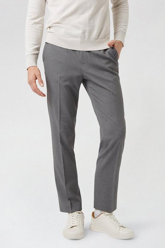 Burton Light grey essential eco Slim Fit  trousers 1
