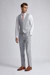 Burton Slim Fit Grey Suit Trousers thumbnail 1