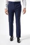 Burton Navy Marl Tailored Fit Suit Trousers thumbnail 1