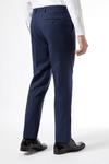 Burton Navy Marl Tailored Fit Suit Trousers thumbnail 3