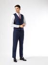 Burton Navy Marl Tailored Fit Suit Trousers thumbnail 5