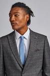 Burton Grey and Blue Tailored Fit Check Suit Jacket thumbnail 4