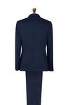 Burton Cobalt Slim Fit Linen Suit Jacket thumbnail 2