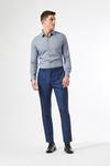 Burton Navy Slim Fit Birdseye Suit Trousers thumbnail 2