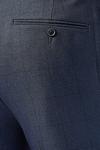 Burton Navy Slim Fit Birdseye Suit Trousers thumbnail 4