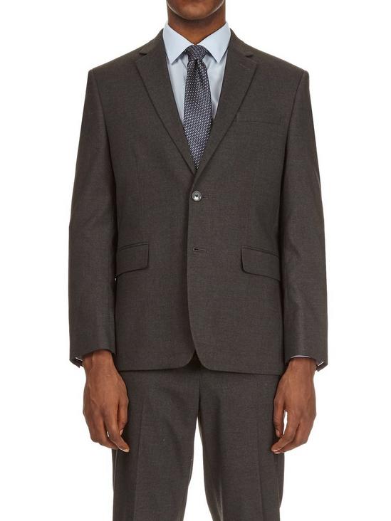 Burton Dark Grey Essential Tailored Fit Suit Jacket 1