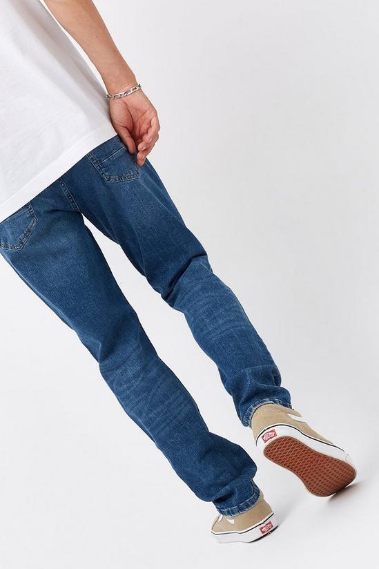 Burton Tapered New Blue Rip Jeans 3
