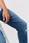 Burton Tapered New Blue Rip Jeans thumbnail 4